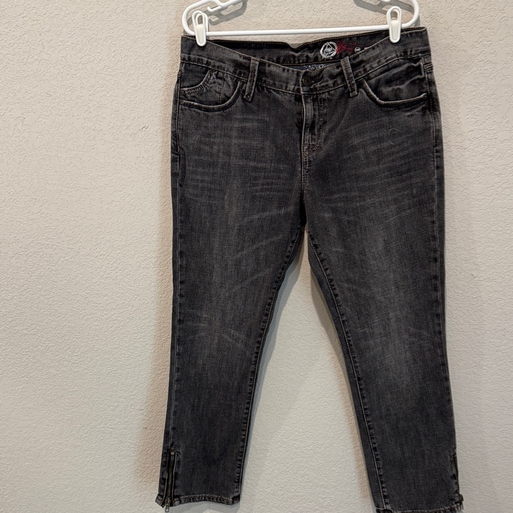 Charcoal Ankle Jeans